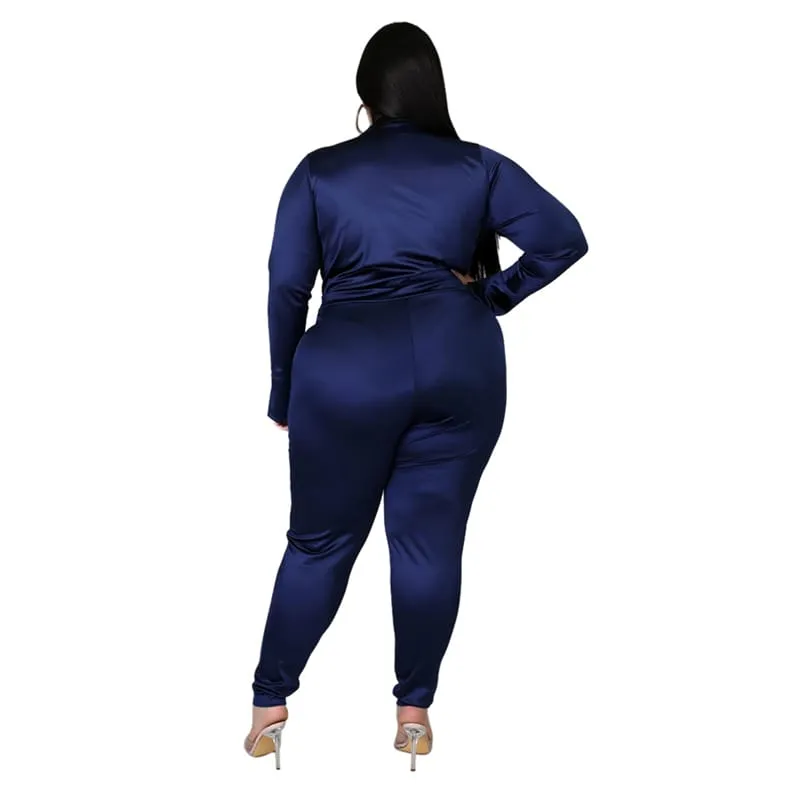 30 Pieces) Solid Color V-neck Bodysuit And Pants Two Pieces Set