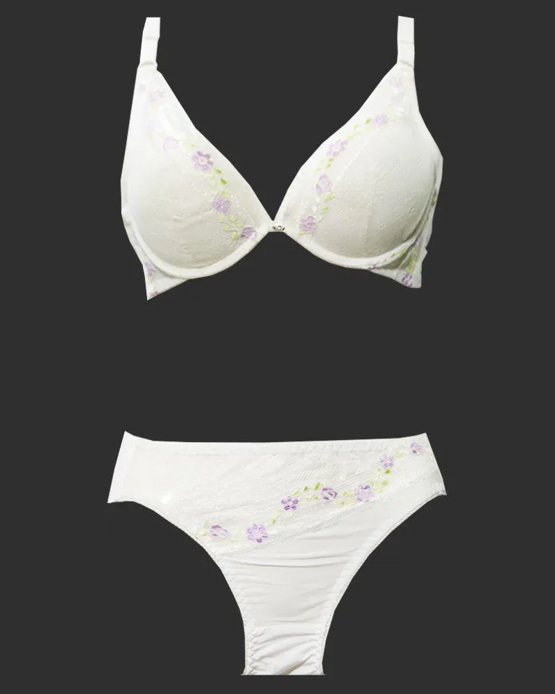 Bridal Bra Panty Sets - Zero Size - Single Padded Underwired Bra Panty Sets - BS3003