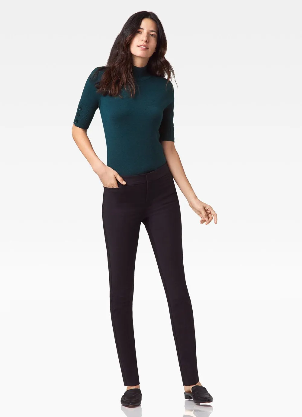 Ecru Madison Slim Leg Trouser, Camel