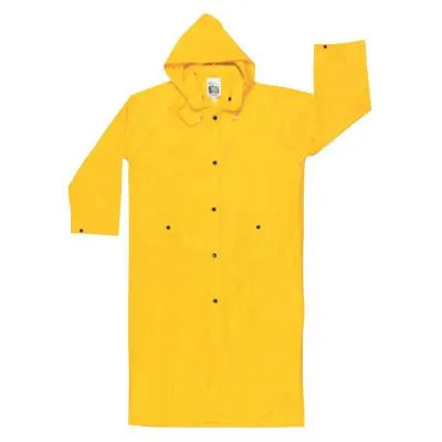 MCR Safety Wizard Coat, 4X-Large, PVC/Nylon, Yellow, 300CX4