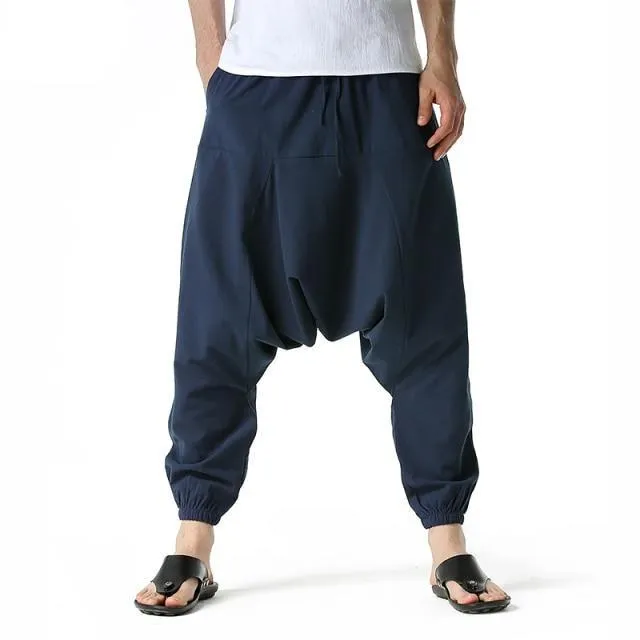 Men's Wide-Cut Harem/Yoga Pants