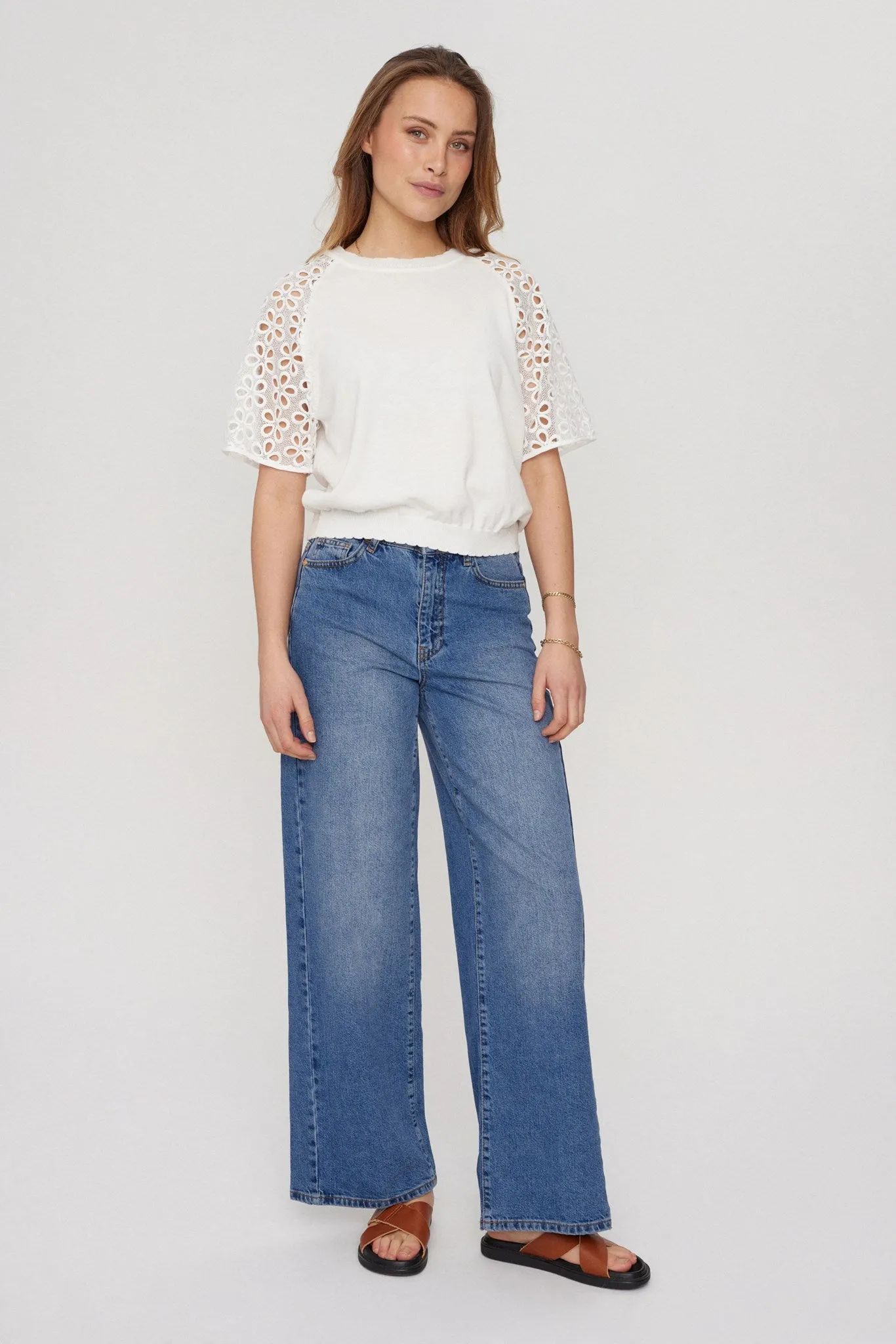 NUCARIEANN PULLOVER - Bright White