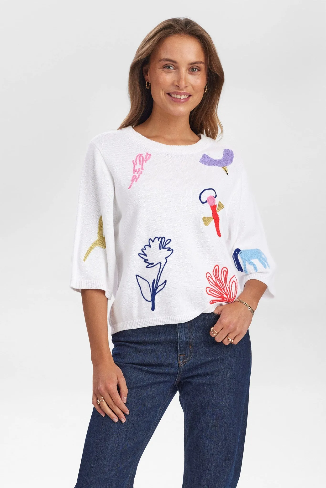 NUDEBORAH PULLOVER - Bright White