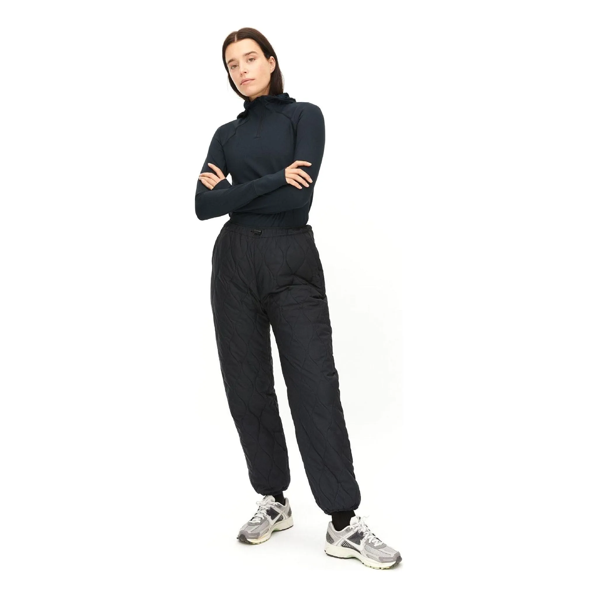 Quilted Pants, Black