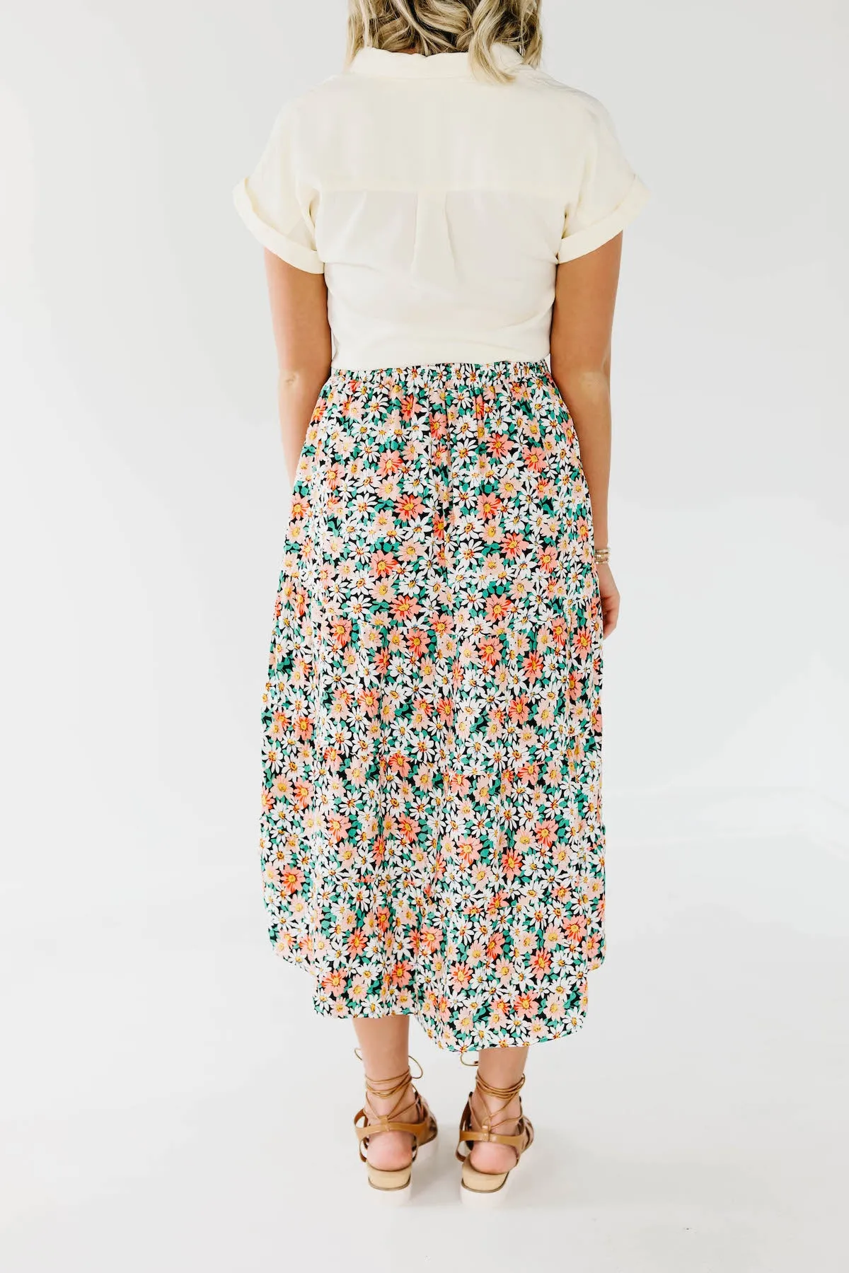 The Gannon Floral Midi Skirt
