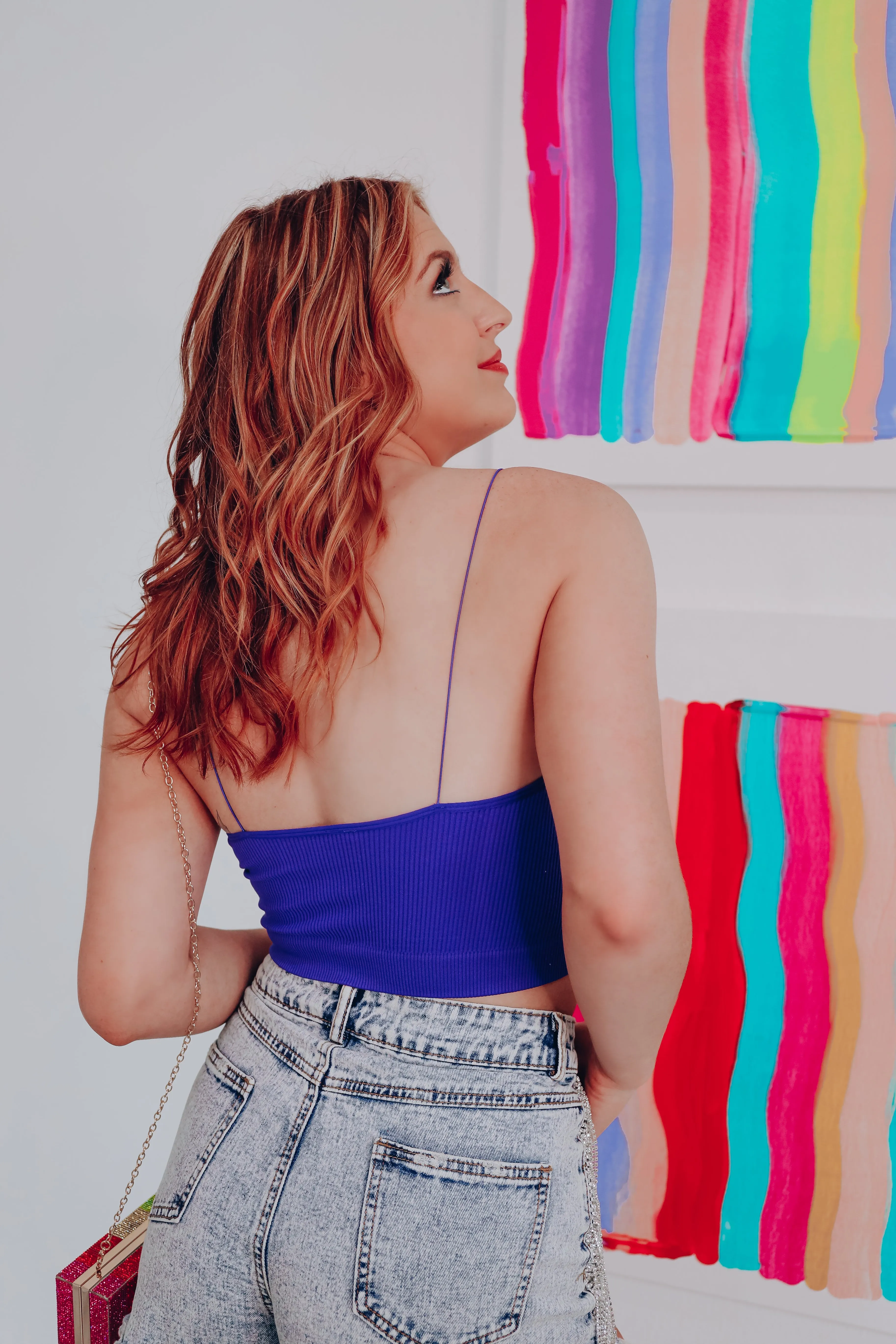 Ultimate Ribbed Brami - Blue